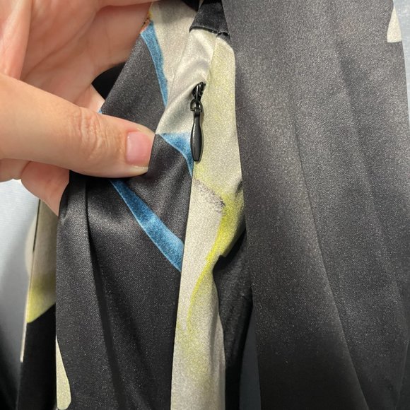 FASHION NOVA Sugar Sweet Satin Dress (Sold Out) - Black (Floral) - Size M - Picture 5 of 7